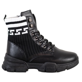 SHELOVET Lace-up modearbejdere hvid sort