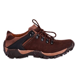 Bednarek Polish Shoes Mænds brune læder trekkingsko Bednarek