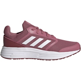 Dame løbesko adidas Galaxy 5 burgundy FW6124 hvid rød