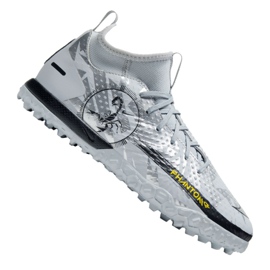 Nike Phantom Gt Academy Df Se Tf Jr DA2289-001 fodboldsko flerfarvet sølv