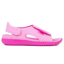 Nike Sundray Adjust 5 Jr AJ9076-601 sandaler sort lyserød