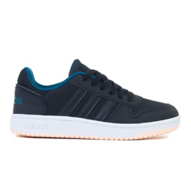 Adidas Hoops 2.0 K EE6718 sko sort grøn