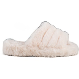 Seastar Varme tøfler med pels beige