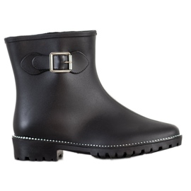 SHELOVET Galoshes Med Cubic Zirconia sort
