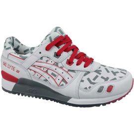 Asics Gel-Lyte III U 1191A251-100 hvid rød grå