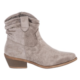 Cm Paris Cowboystøvler i ruskind beige