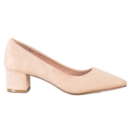 Goodin Beige pumper i Spitz