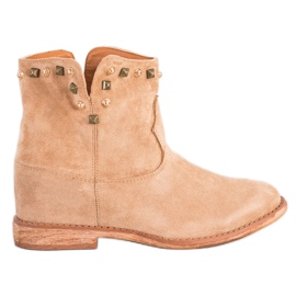 Bella Paris Varme beige cowboystøvler