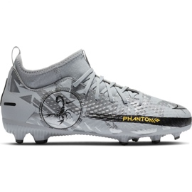 Nike Phantom Gt Scorpion Academy Dynamic Fit FG / MG Jr DA2287 001 fodboldsko blå grå