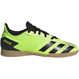 Adidas Predator 20.4 In Sala Junior fodboldstøvler grøn-sort EH3043