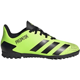 Adidas Predator 20.4 Tf Junior fodboldstøvler grøn-sort EH3041