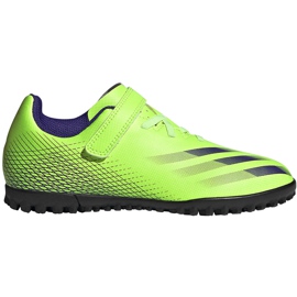 Adidas X Ghosted.4 H&amp;L Tf Junior fodboldstøvler grøn FW9574