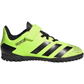 Adidas Predator 20.4 H&amp;L Tf Junior fodboldstøvler grøn-sort FW9780