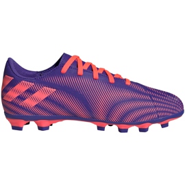 Fodboldstøvler adidas Nemeziz.4 FxG Junior lilla-pink EH0585 violet