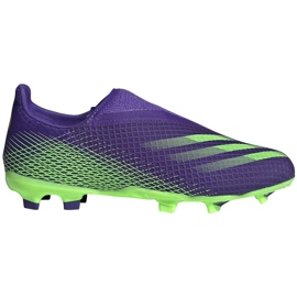Adidas X Ghosted.3 Ll Fg Junior lilla-grønne EH2015 fodboldsko violet violet
