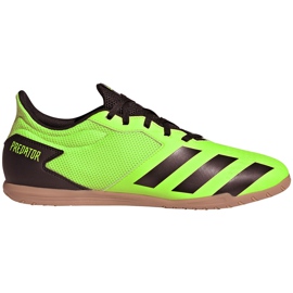 Adidas Predator 20.4 In Sala fodboldstøvler grøn og sort EH3005