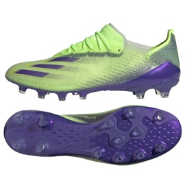 Adidas X Ghosted.1 Ag M FY0958 fodboldstøvler blå, violet, grøn grøn