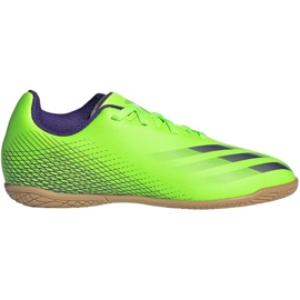 Adidas X Ghosted.4 In Junior EG8233 fodboldstøvler grøn grøn