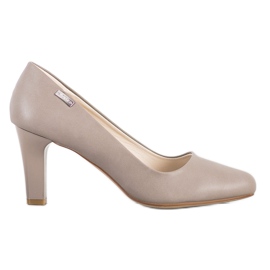 J. Star Afslappede hælepumps beige