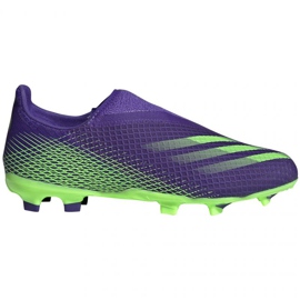 Adidas X Ghosted.3 Ll Fg Jr EH2015 fodboldstøvler grøn, violet violet