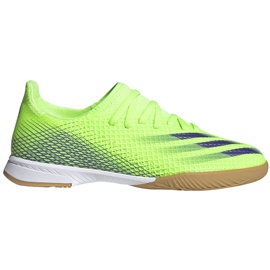 Grøn adidas X Ghosted.3 In Junior fodboldstøvler EG8223 flerfarvet