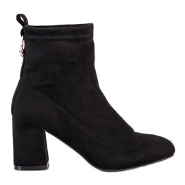 Fashion Slip-on støvler sort