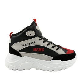 Sorte sneakers, isolerede Denim sneakers flerfarvet