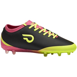 Gedo Calzsol Fg Junior fodboldstøvler sort-gul-pink 1601
