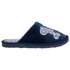 Bona Varm Happy Comfort tøfler marine blå