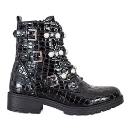 Super Me Lakerede arbejdere Snake Print sort