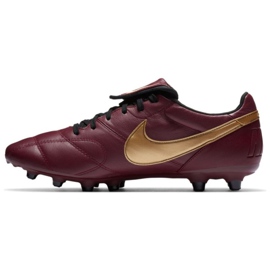 Nike Nike Premier Ii Fg M 917803 690 fodboldsko bourgogne, guld rød