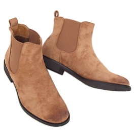 Beige Chelsea støvler til kvinder 8310 Khaki Ii Genre