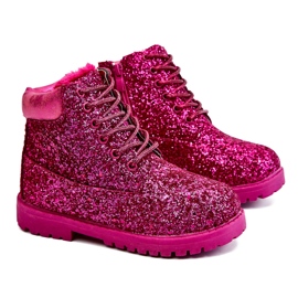 BM Børns Brokade varme støvler Fangere Fuchsia havfrue lyserød lyserød