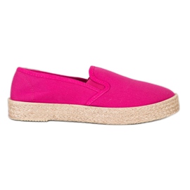 SHELOVET Fuchsia Espadrilles lyserød