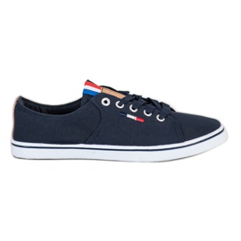 SHELOVET Navy sneakers marine blå