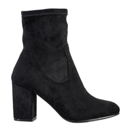 SDS Moderigtige slip-on støvler sort