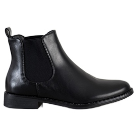 Ideal Shoes Varme Chelsea støvler sort