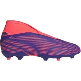 Adidas Nemeziz.3 Ll Fg Jr EH0583 fodboldstøvler orange, lilla, lyserød violet