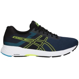 Asics Gel Phoenix 9 T822N 400 herresko sort marine blå gul