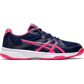 Asics Upcourt 3 volleyballsko til kvinder, marineblå-pink 1072A012 407 marine blå marine blå