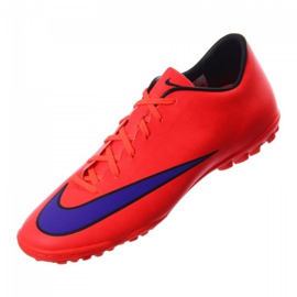 Nike Mercurial Victory V Tf M 651646-650 fodboldstøvler rød appelsiner og røde