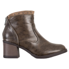 Kylie Casual Eco -læderstøvler brun