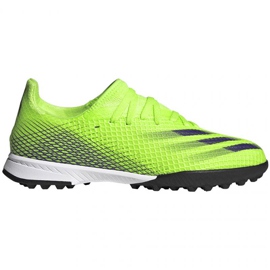 Adidas X Ghosted.3 Tf Jr EG8216 fodboldstøvler flerfarvet grøn