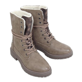 Snørearbejdere mørk beige 4667 Khaki