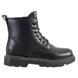 SHELOVET Bundet Black Trappers sort