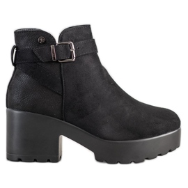 Best Shoes Lette støvler på Paltform sort