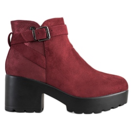Best Shoes Lette støvler på platformen rød