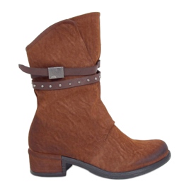 Militære damestøvler camel ST-05P Camel brun