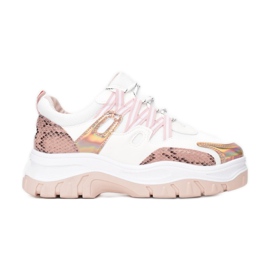 Vices 8540-45-pink hvid lyserød gylden