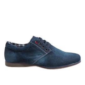 Elegante marineblå sko B16-59 marine blå